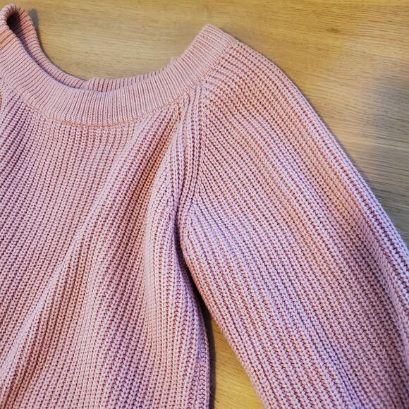 Max Studio Pink Balletcore Balloon Sleeve Sweater - Picture 6 of 9